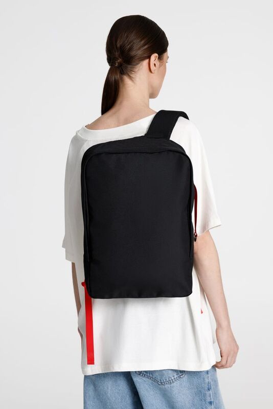 Рюкзак B2, черный с красными стропами арт.19218.31