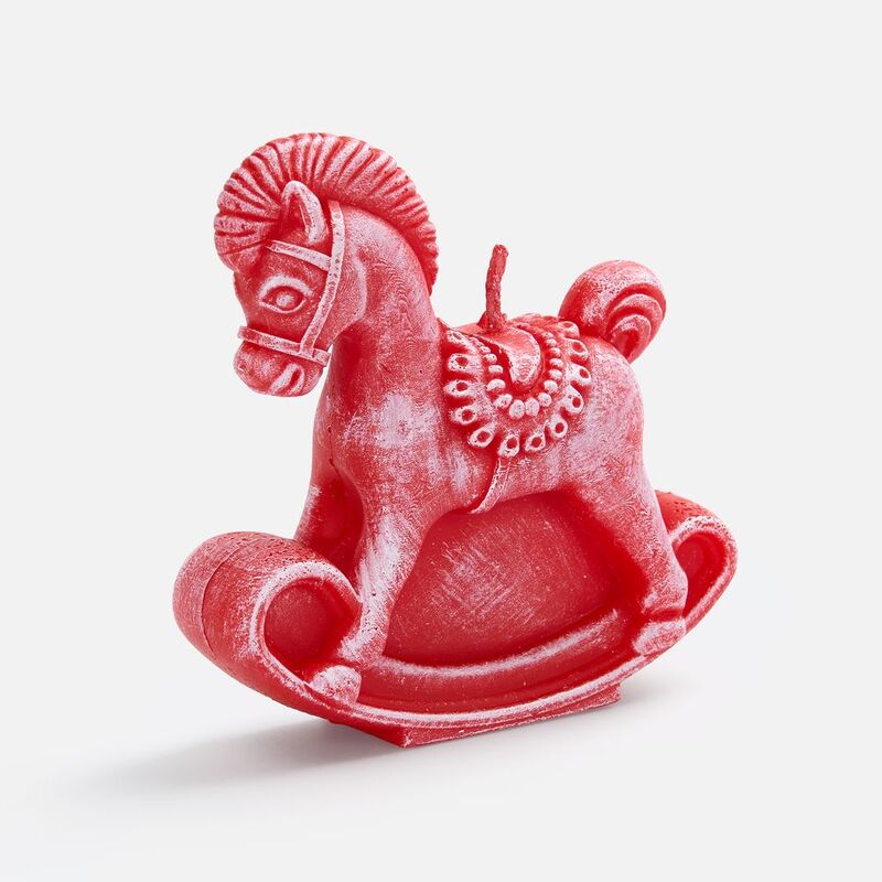 Свеча фигурная &laquo;Лошадка-качалка&raquo;, красная арт.20333.50