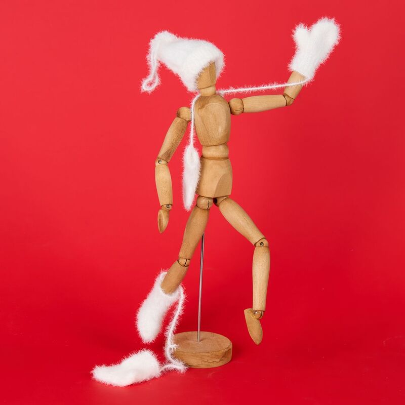 Подвеска на елку &laquo;Вьюжка&raquo;, варежки, белая арт.19261.60