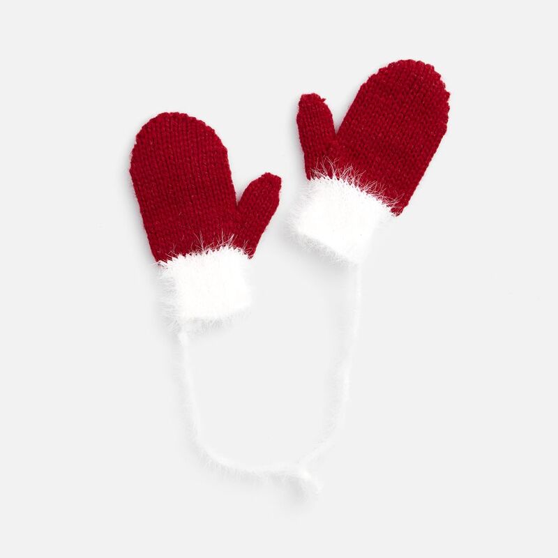 Подвеска на елку &laquo;Вьюжка&raquo;, варежки, красная арт.19261.50