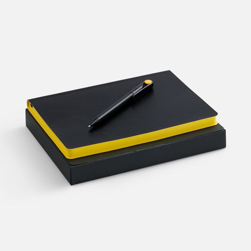 Набор Doppio, черный с желтым арт.20975.38