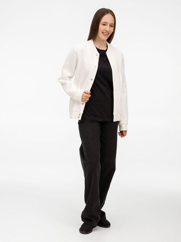 Бомбер унисекс AtmosWear, молочно-белый арт.20190.60