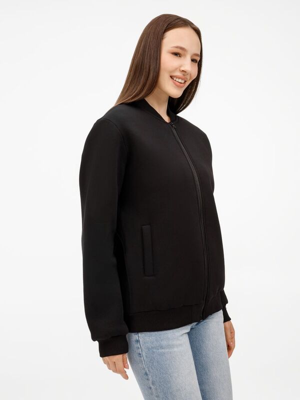 Бомбер унисекс Estado, черный арт.20192.30