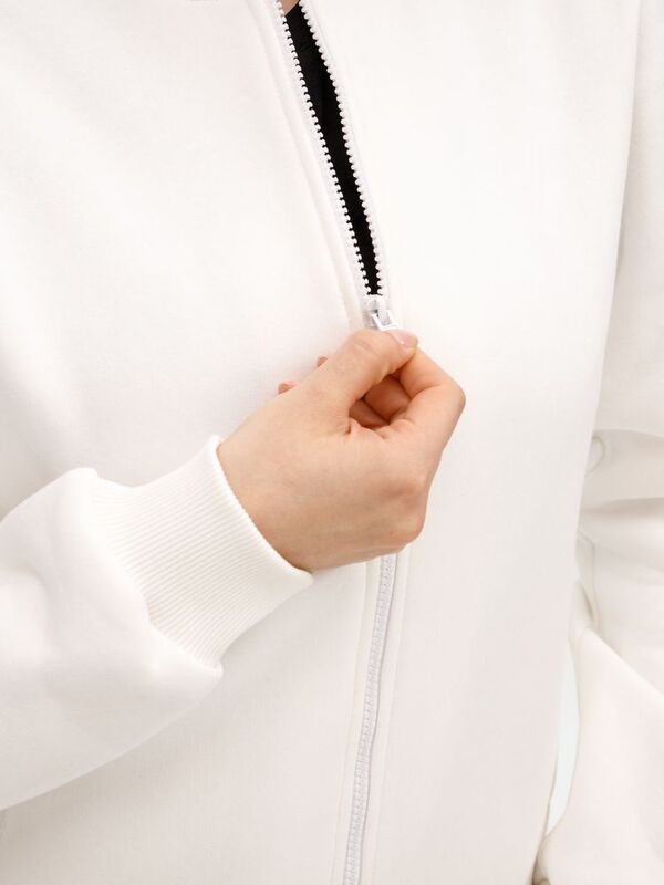 Бомбер унисекс Estado, молочно-белый арт.20192.60