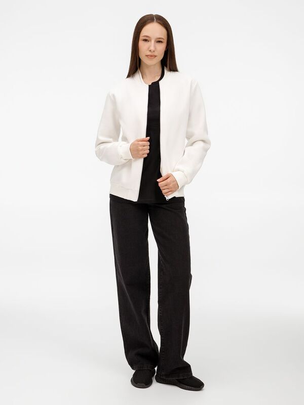 Бомбер унисекс Estado, молочно-белый арт.20192.60