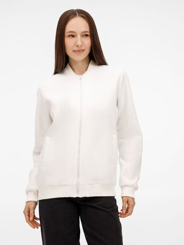Бомбер унисекс Estado, молочно-белый арт.20192.60