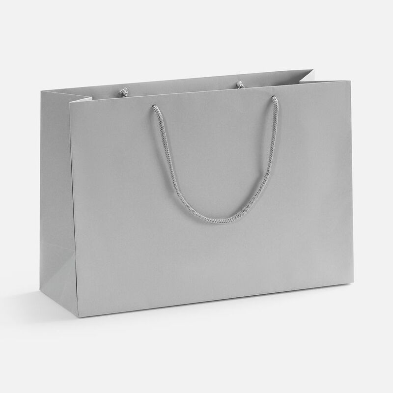 Пакет бумажный Ample Thin M, серый арт.250014.11