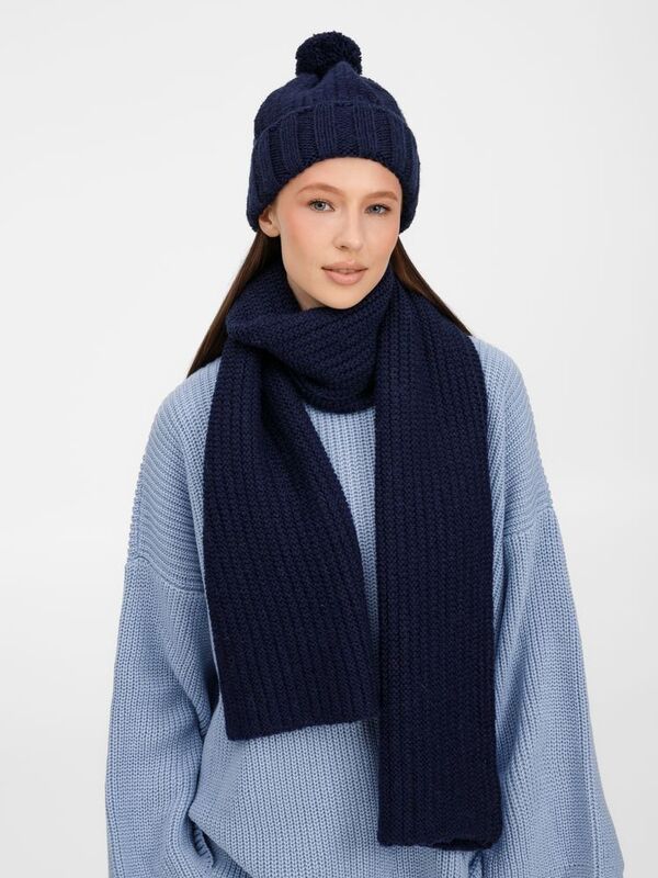 Шарф Frissonelle, темно-синий арт.19923.41