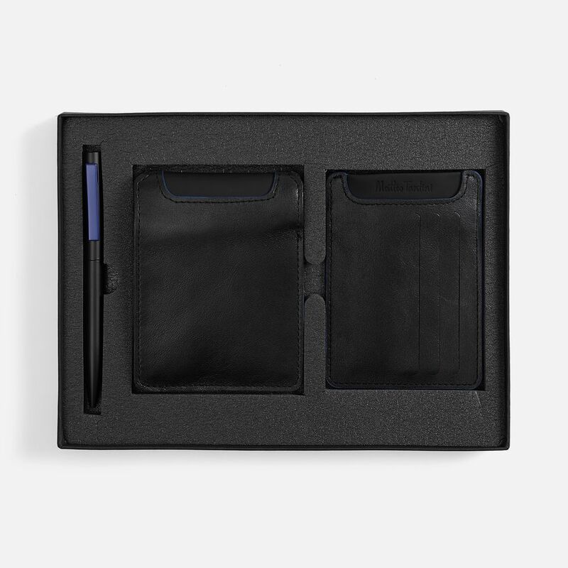 Набор Arrival, черный с синим арт.20613.34