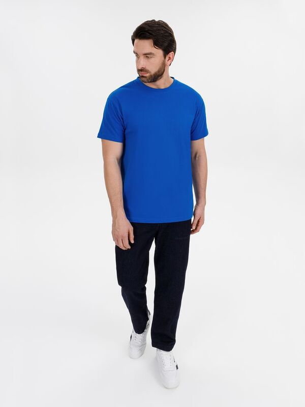 Футболка унисекс T-Bolka 180, синяя арт.6994.45