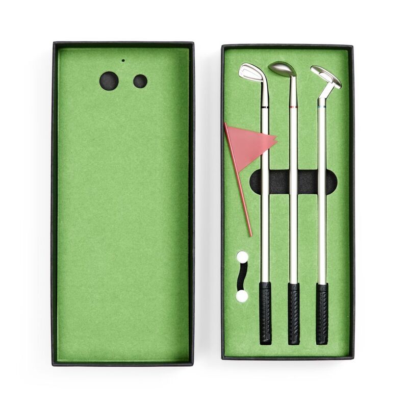 Настольный мини-гольф Golfink, черный с зеленым яблоком арт.20888