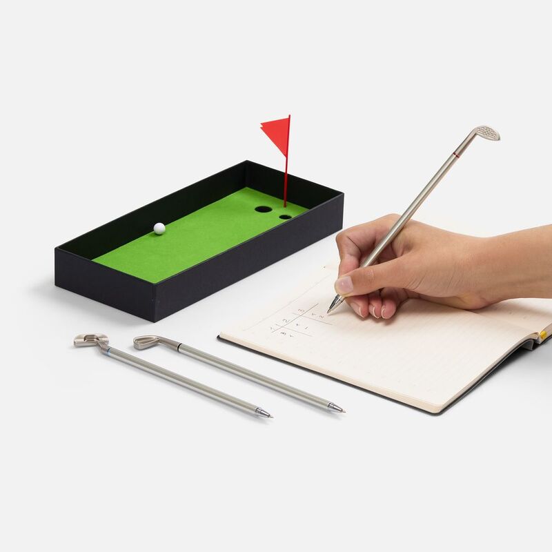 Настольный мини-гольф Golfink, черный с зеленым яблоком арт.20888