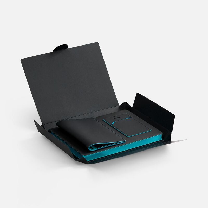 Набор Multimo, черный с бирюзовым арт.17476.49