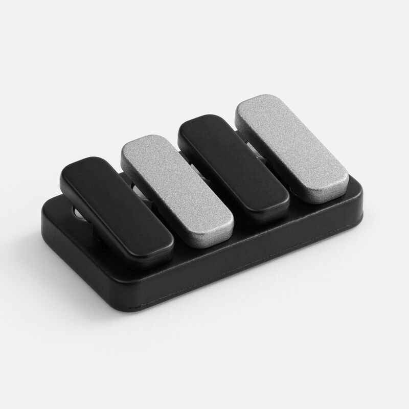 Антистресс-кликер Clacky, черный с серебристым арт.19987.13