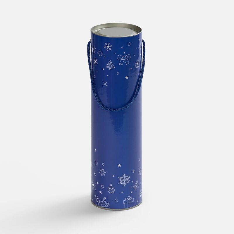 Тубус для бутылки Snowlace, синий арт.25018.40