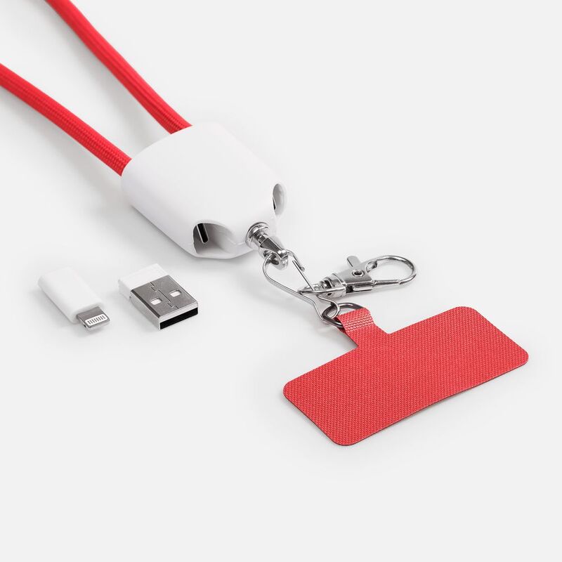 Кабель-ланьярд energyFlex Pro, красный арт.21327.50