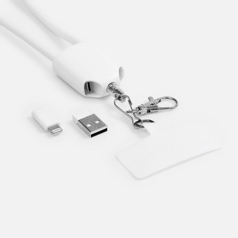 Кабель-ланьярд energyFlex Pro, белый арт.21327.60