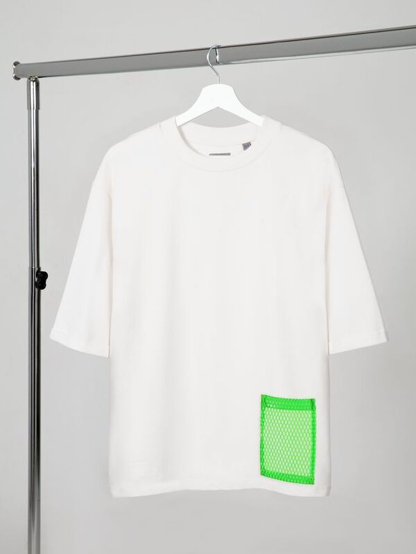 Карман из крупной сетки Pose, желтый неон арт.18457.89