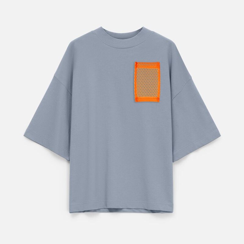 Карман из крупной сетки Pose, оранжевый неон арт.18457.22