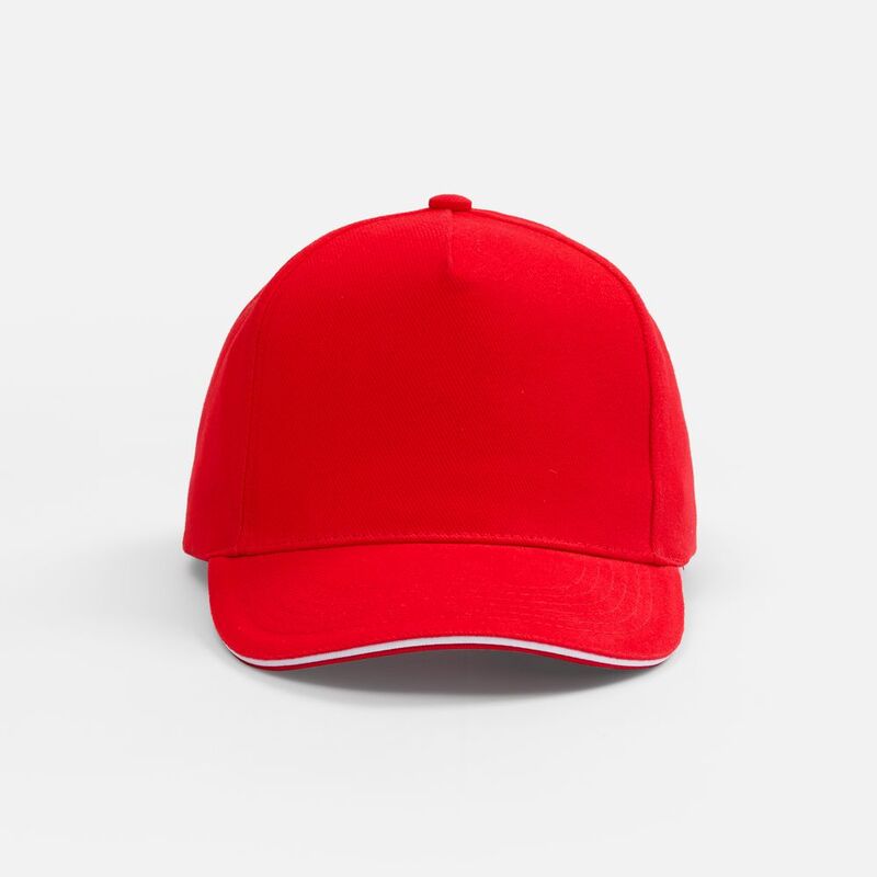 Бейсболка Classic 2.0, красная с белым кантом арт.21848.56