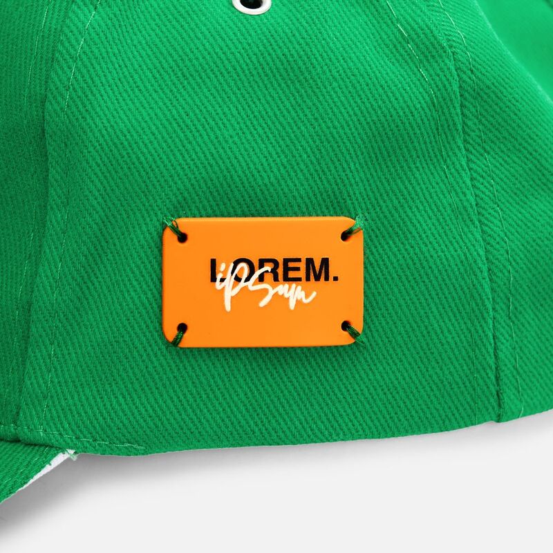 Бейсболка Classic 2.0, ярко-зеленая с белым кантом арт.21848.92