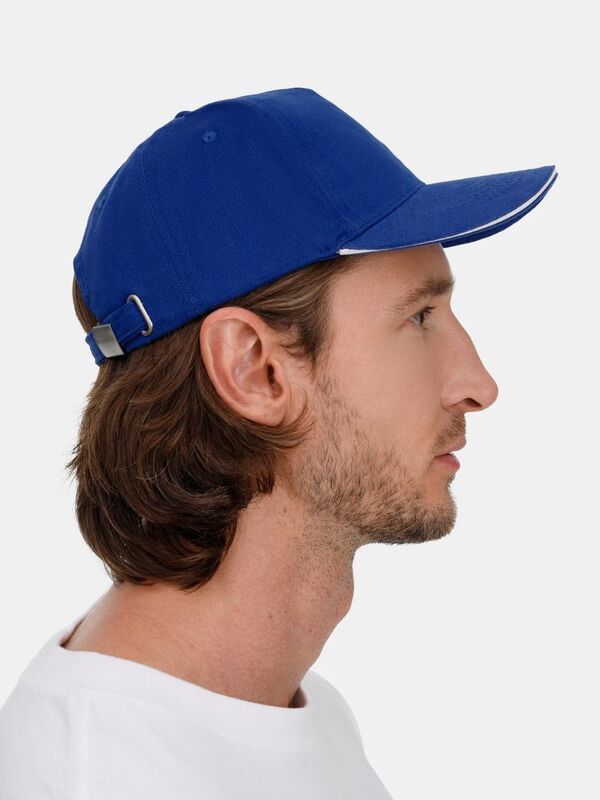 Бейсболка Classic 2.0, ярко-синяя с белым кантом арт.21848.44