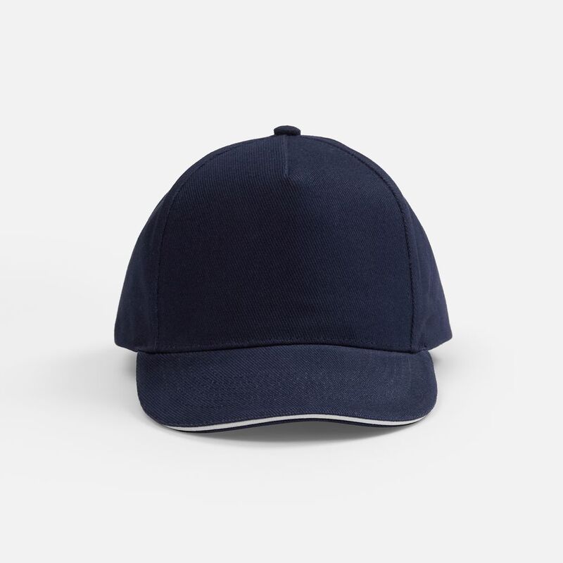 Бейсболка Classic 2.0, темно-синяя с белым кантом арт.21848.46