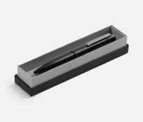 Ручка шариковая Inkolor в футляре, черная с серым арт.20509.10