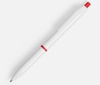 Ручка шариковая Bright Pop, белая с красным арт.22202.50