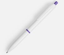 Ручка шариковая Bright Pop, белая с фиолетовым арт.22202.70