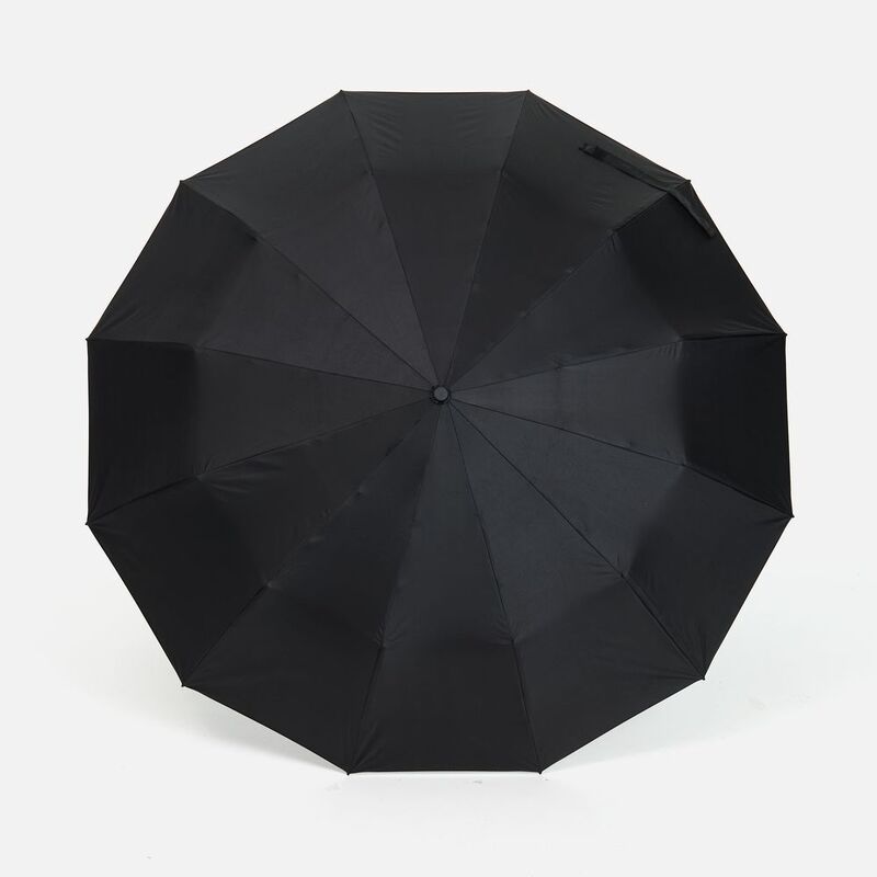 Зонт складной с УФ-защитой Ribstar, черный арт.22327.30