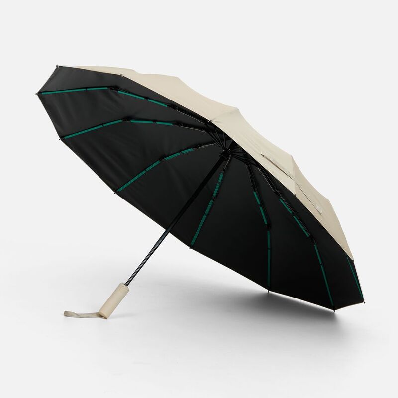 Зонт складной с УФ-защитой Ribstar, бежевый арт.22327.00