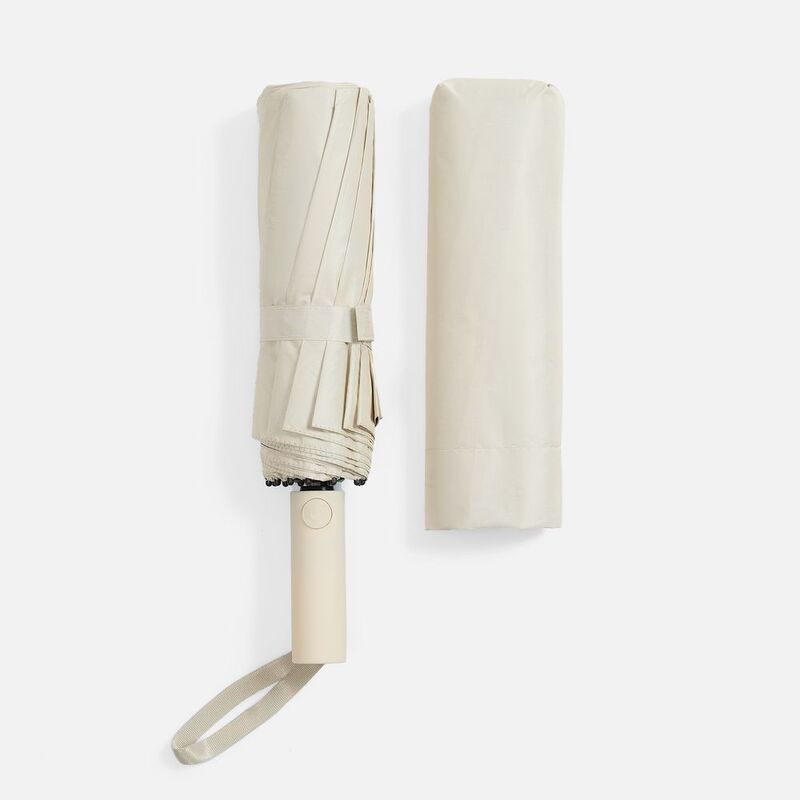 Зонт складной с УФ-защитой Ribstar, бежевый арт.22327.00