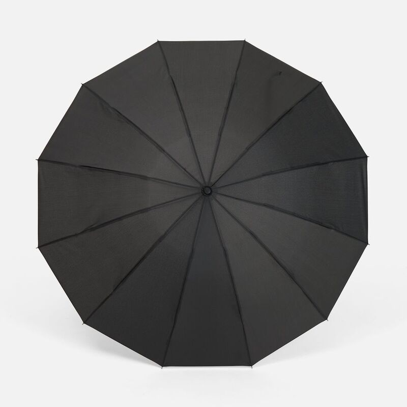 Зонт складной Skymate с УФ-защитой и ручкой-карабином, черный арт.22328.30