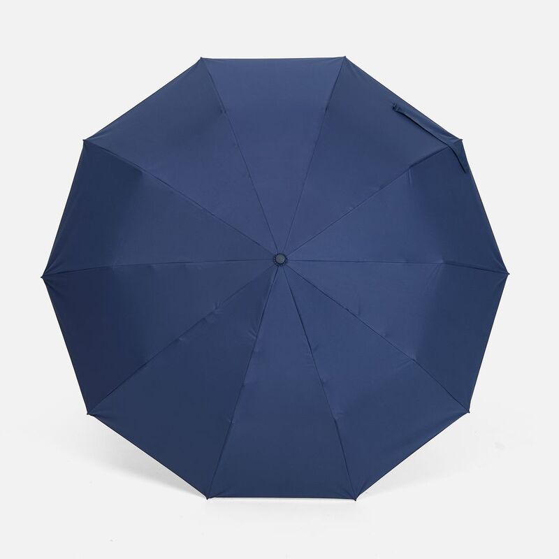 Зонт обратного сложения inLoop с ручкой-карабином, темно-синий арт.22329.40