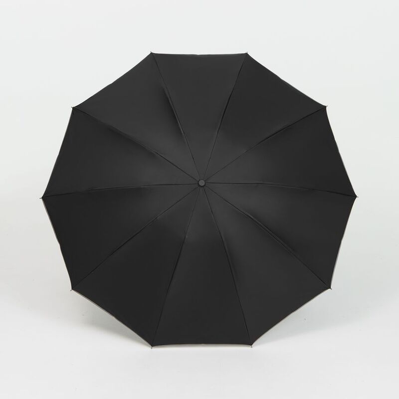 Зонт обратного сложения с ручкой-карабином Foldberry, черный арт.22324.30