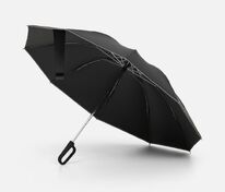 Зонт обратного сложения с ручкой-карабином Foldberry, черный арт.22324.30