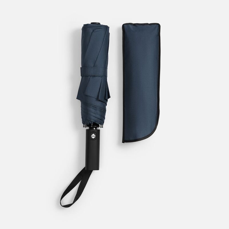 Зонт складной Smooth Move с плавным закрытием, темно-синий арт.22333.40