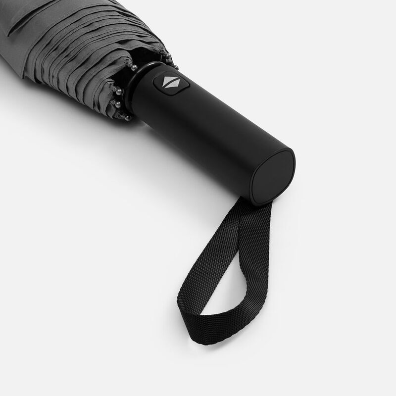 Зонт складной Smooth Move с плавным закрытием, серый арт.22333.10