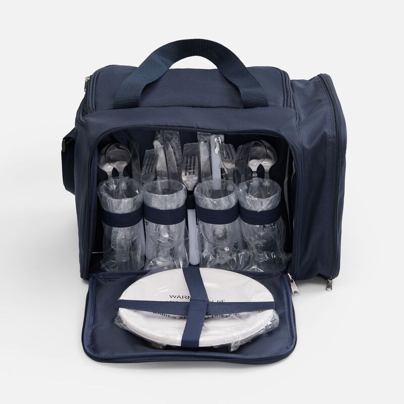 Набор для пикника Campello на 4 персоны, темно-синий арт.63056.43