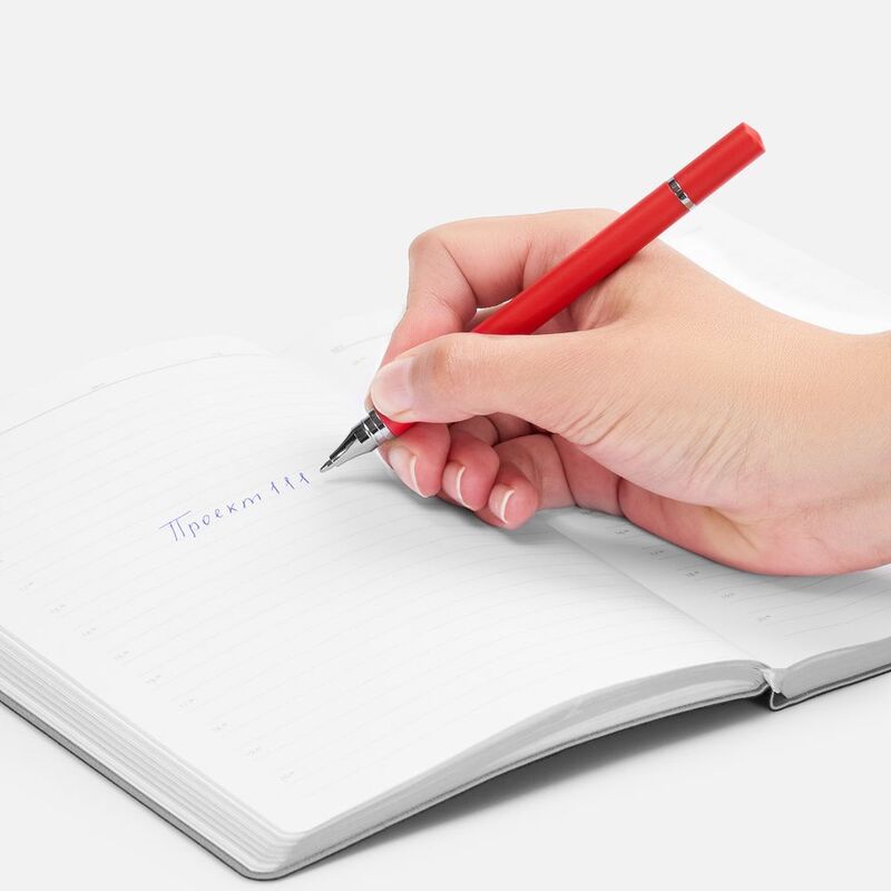 Ручка шариковая и вечный карандаш Diptych, ярко-красная арт.20129.50