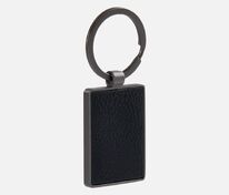 Брелок Gun Metal Leather Rectangle, графитовый арт.18666.30