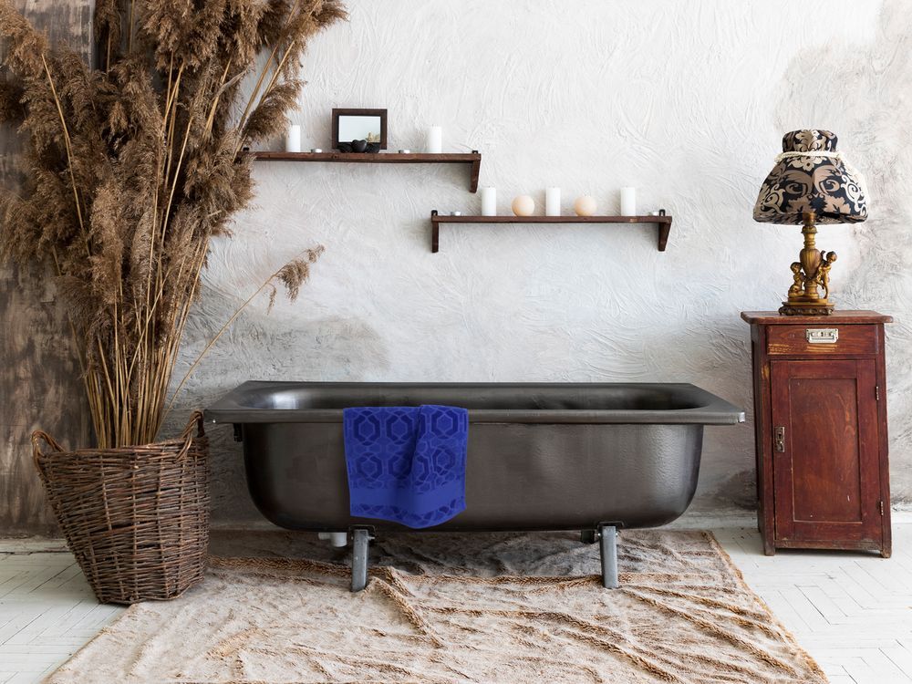 Полотенце Velin, среднее, синее арт.18593.40