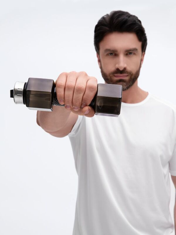 Бутылка для воды Hantelis, черная арт.18599.30