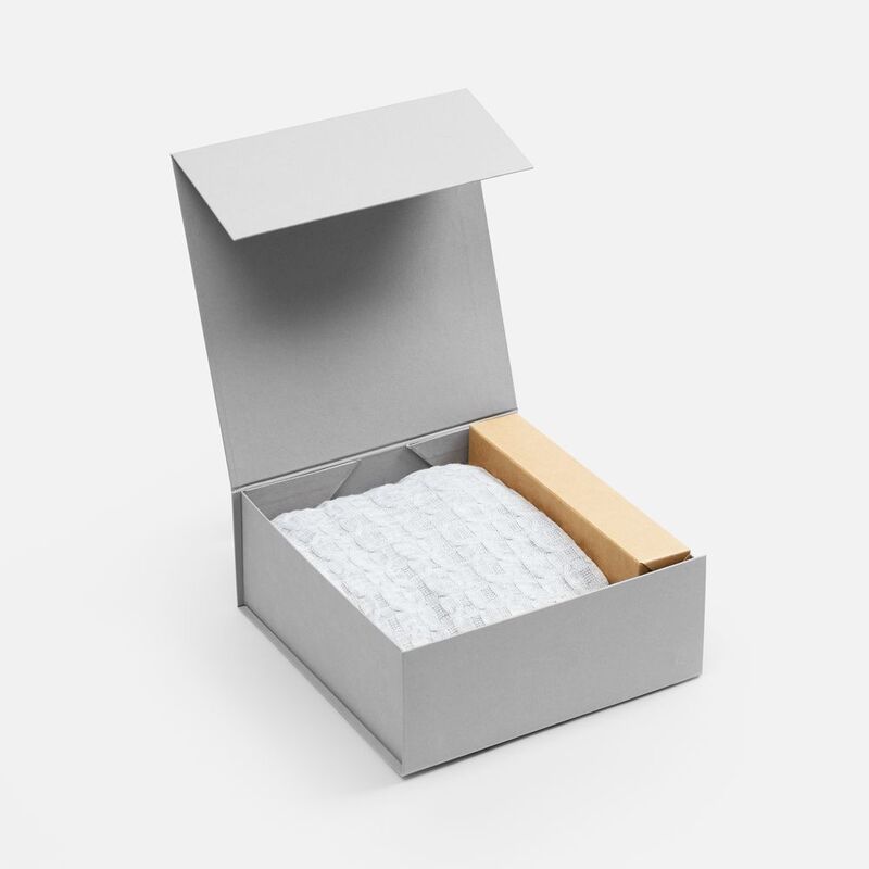 Коробка складная Quadra Fold, серая арт.25079.10