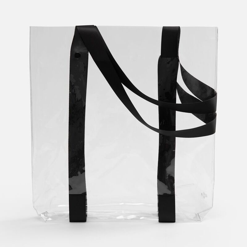 Шопер Clear Fest, ver.2, прозрачный с черными ручками арт.19938.30