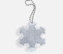 Пешеходный светоотражатель с цепочкой &laquo;Снежинка&raquo;, белый арт.24209.60