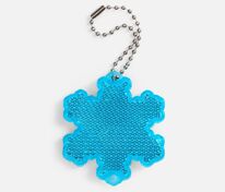 Пешеходный светоотражатель с цепочкой &laquo;Снежинка&raquo;, синий арт.24209.40