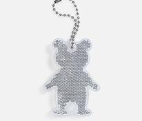 Пешеходный светоотражатель с цепочкой &laquo;Мишка&raquo;, белый арт.24815.60