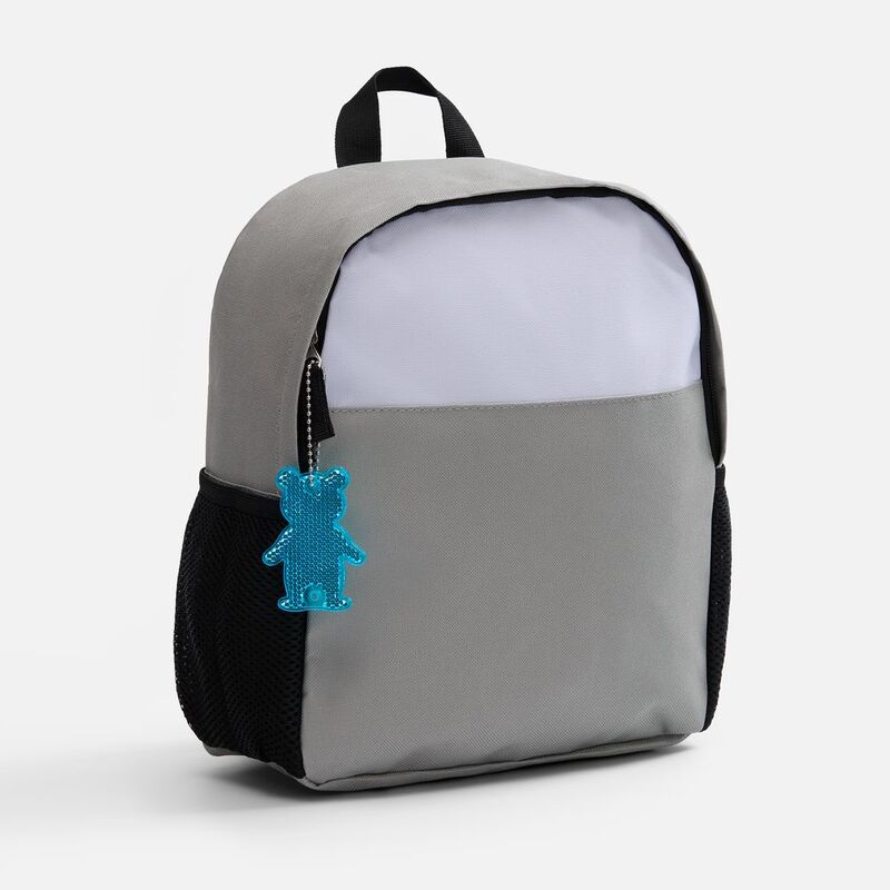 Пешеходный светоотражатель с цепочкой &laquo;Мишка&raquo;, синий арт.24815.40